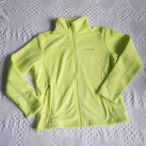 Columbia Jackets & Blazers - Yellow Columbia Fleece Zip Up Size XL